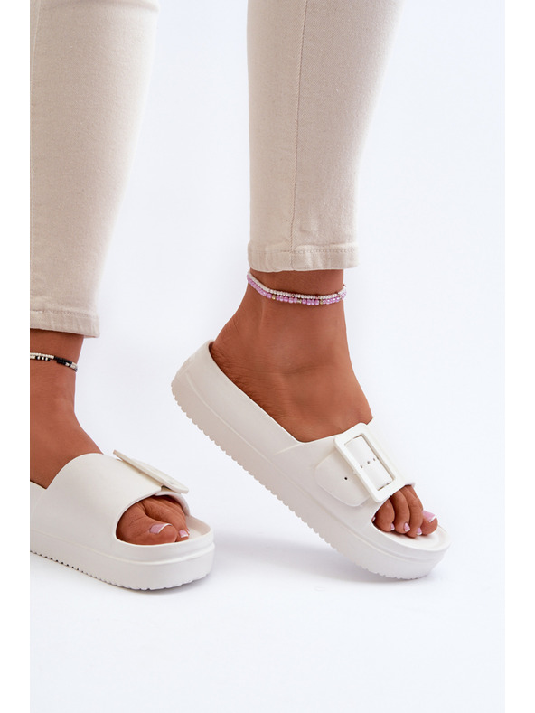 BIG STAR SHOES Ženski copati iz pene s platformo in zaponko Big Star