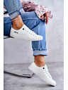 BIG STAR SHOES Ženski nizki usnjeni copati Big Star - beli
