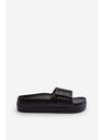 BIG STAR SHOES Ženski copati s peno na platformi in zaponko Big Star Black