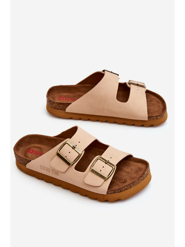 BIG STAR SHOES Ženski klasični copati Big Star LL274478 Bež