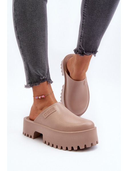 BIG STAR SHOES Ženski copati z enojnim podplatom Big Star Beige