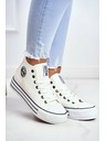 BIG STAR SHOES Ženski visoki copati Big Star - beli