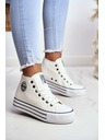 BIG STAR SHOES Ženski visoki copati Big Star - beli