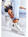 BIG STAR SHOES Ženski visoki copati Big Star - beli