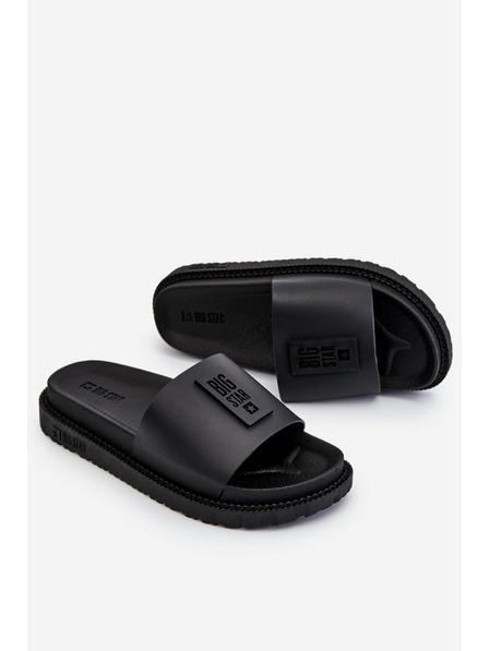 BIG STAR SHOES Ženski copati z visoko peto Big Star črni