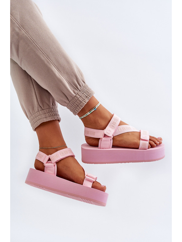 BIG STAR SHOES Ženske sandale s platformo Big Star Pink