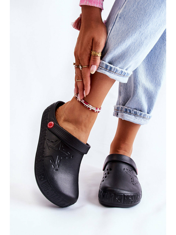 BIG STAR SHOES Ženski svetli copati Kroks Big Star