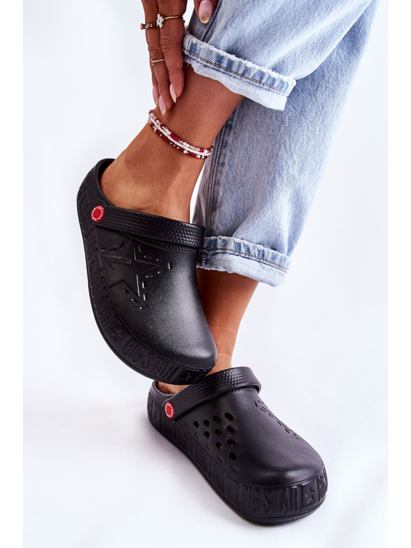 BIG STAR SHOES Ženski svetli copati Kroks Big Star