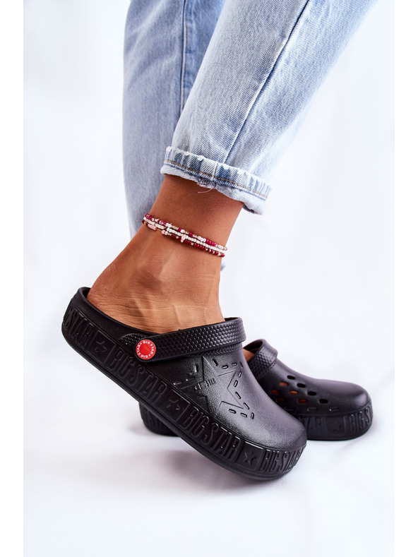 BIG STAR SHOES Ženski svetli copati Kroks Big Star