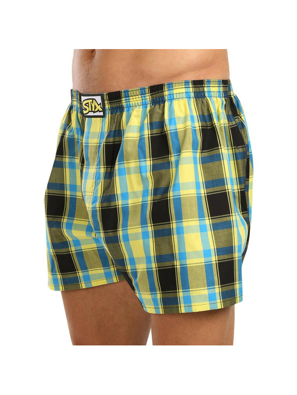 Styx Komplet treh - moške kratke hlače Styx classic rubber oversized večbarvne