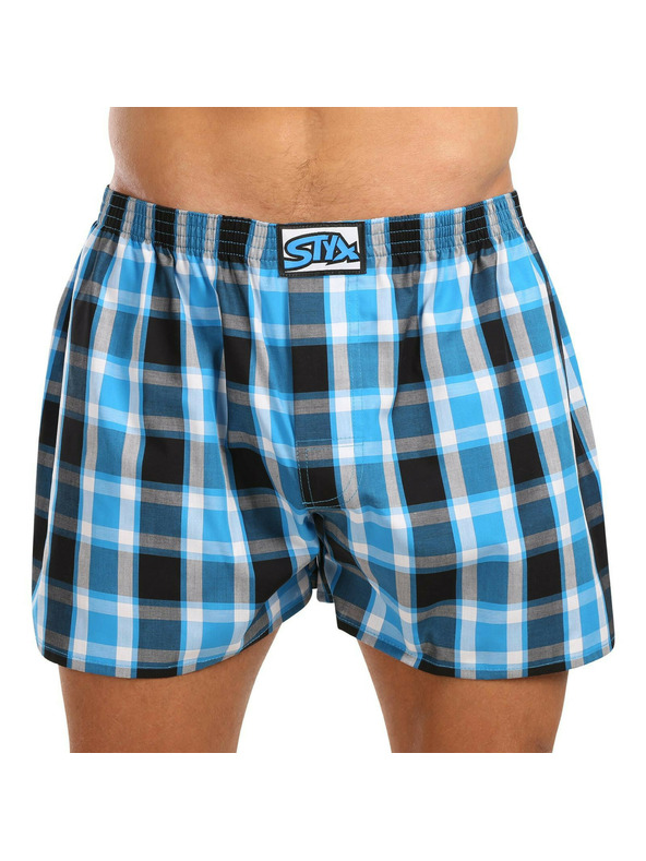 Styx Komplet treh - moške kratke hlače Styx classic rubber oversized večbarvne