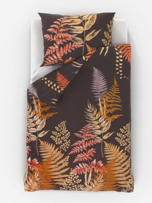 Kvalitex Satenasta podaljšana prevleka Luxury Collection 140x220, 70x90cm Paprat rjava Kvalitex