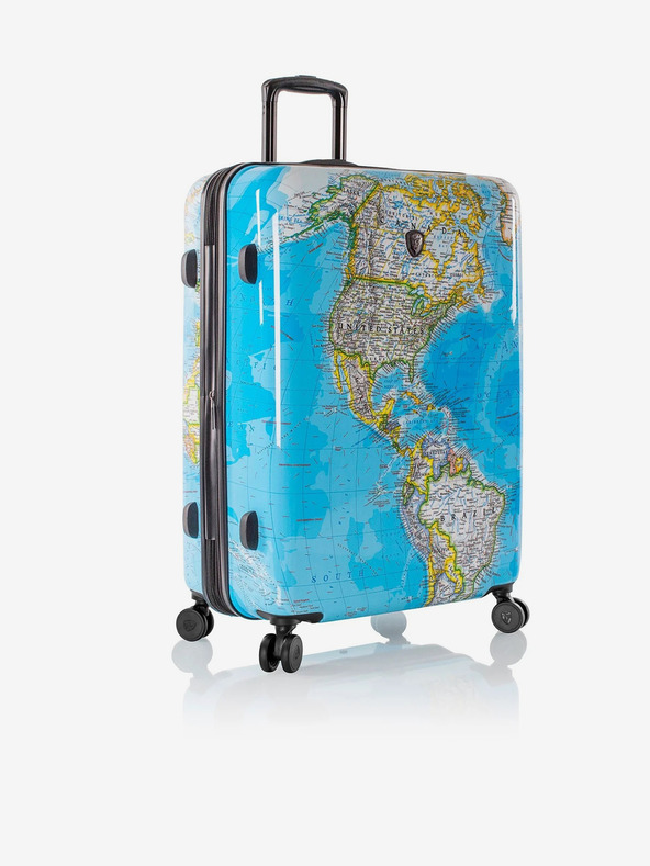 Heys Modrý vzorovaný cestovný kufor Heys Journey 3G L