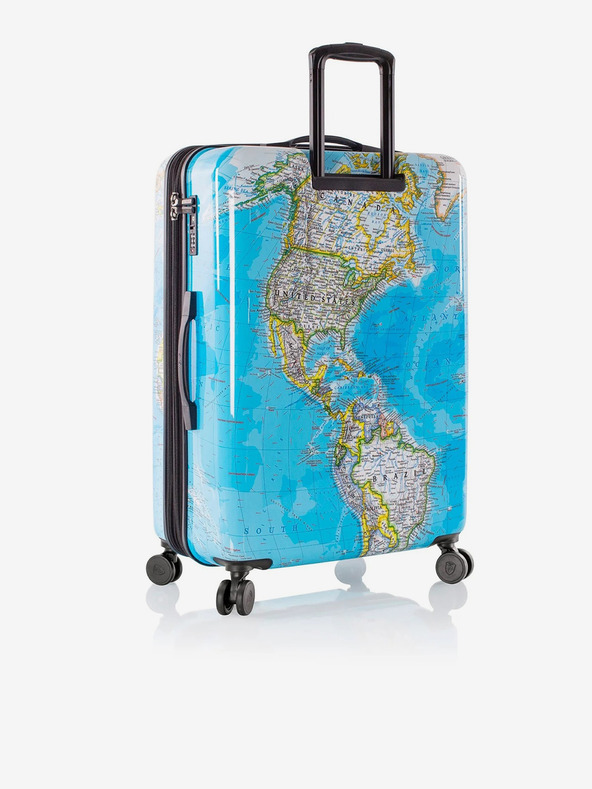 Heys Modrý vzorovaný cestovný kufor Heys Journey 3G L