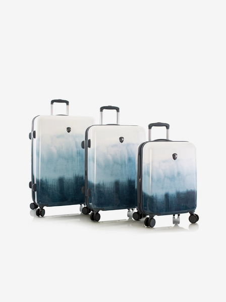 Heys Sada troch modrých cestovných kufroch Heys Tie-Dye Blue S,M,L