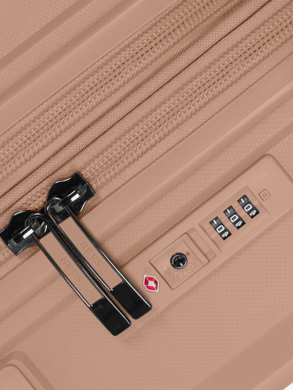 Heys Sada troch cestovných kufroch v béžovej farbe Heys Airlite S,M,L Nude