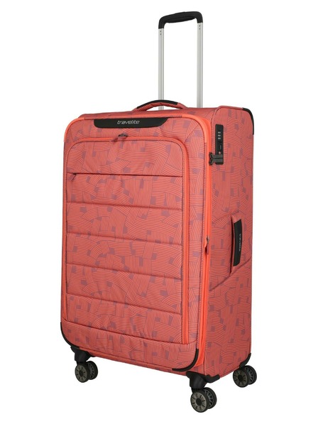 Travelite Potovalni kovček Travelite Skaii 4w L Print Peach