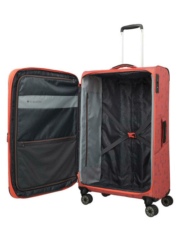 Travelite Potovalni kovček Travelite Skaii 4w L Print Peach