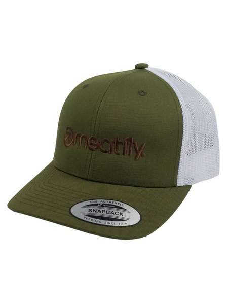 Meatfly Meatfly šiltovka MF Logo Trucker Hnedá/Biela | Zelená | Veľkosť