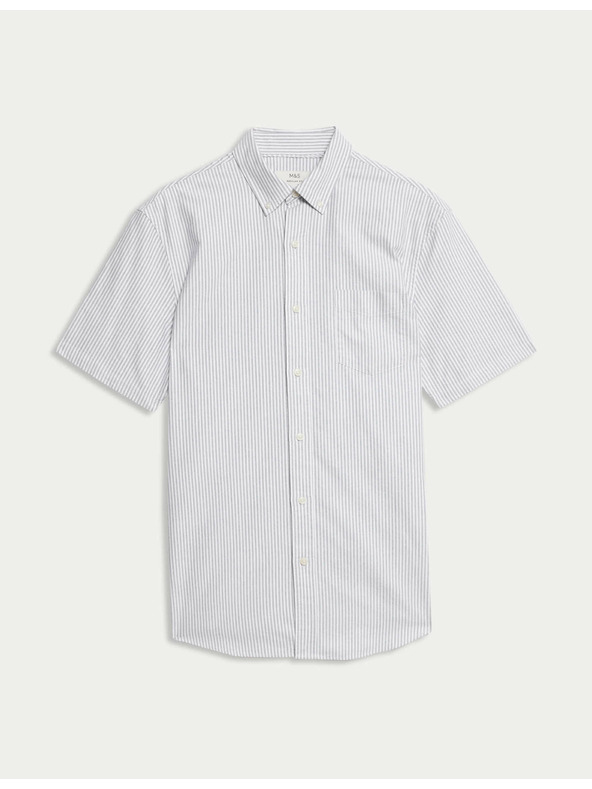 Marks & Spencer Progasta oxford srajca iz bombaža Marks & Spencer zelena