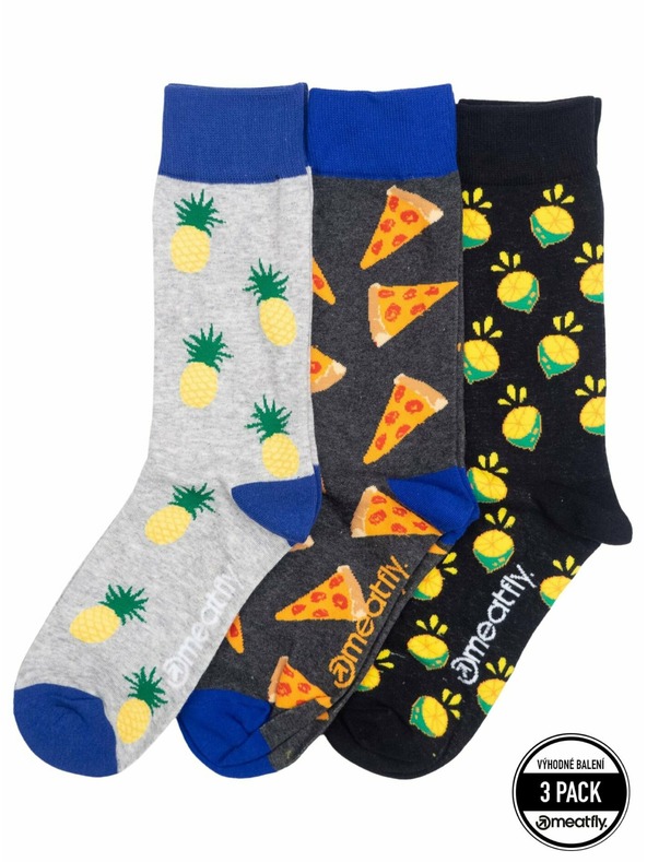 Meatfly Meatfly ponožky Lexy Triple Pack Citrus | Viacfarebná | Veľkosť