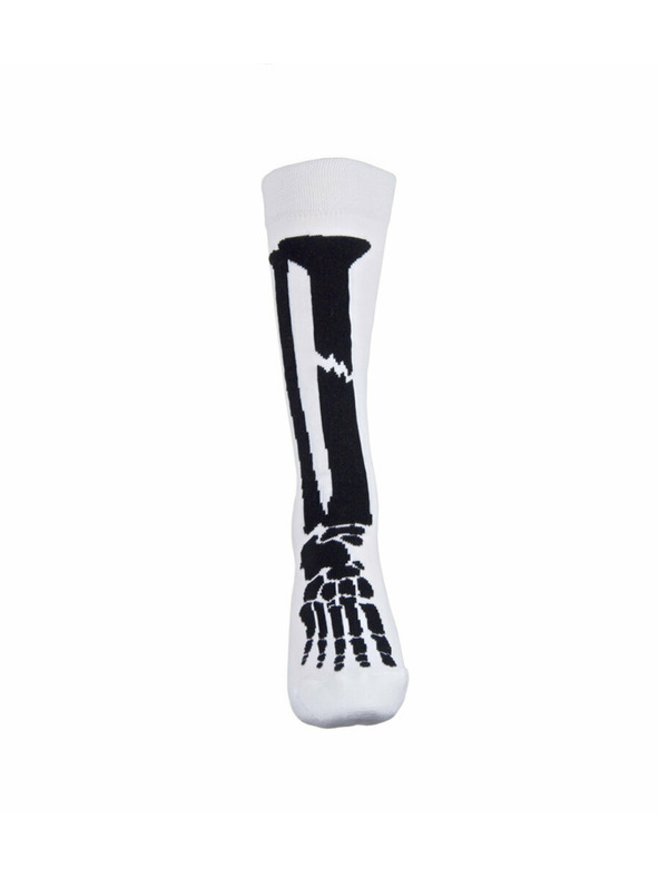 Meatfly Meatfly Socks Bones Long White | White | Size