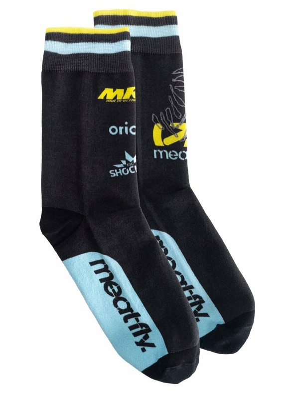 Meatfly Meatfly Socks Dakar Blue/Yellow | Black | Size