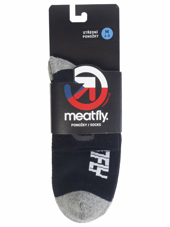 Meatfly Meatfly Socks Middle Bike Black | Black | Size