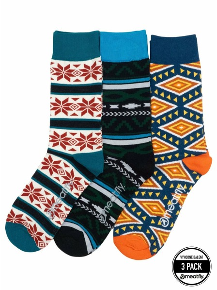 Meatfly Meatfly Socks Lexy Triple Pack Norway | Multicolor | Size