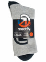 Meatfly Meatfly Socks Long Triple Pack Grey Bike | Grey | Size