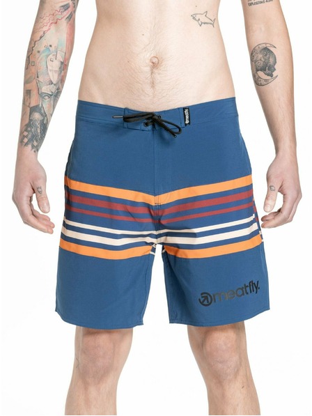 Meatfly Meatfly moške kopalke Ernie Boardshorts 19" Stripes Navy | Modra | Velikost