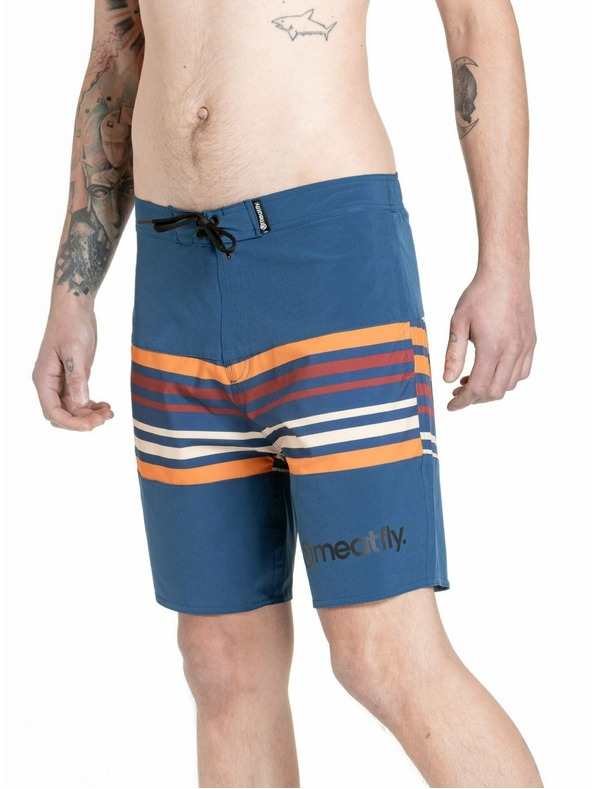 Meatfly Meatfly moške kopalke Ernie Boardshorts 19" Stripes Navy | Modra | Velikost