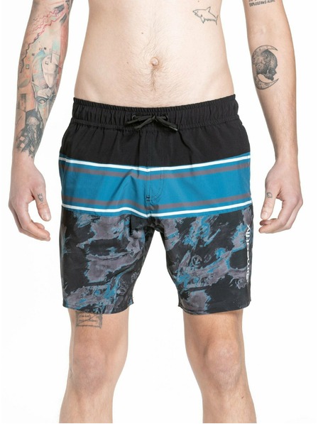 Meatfly Meatfly moške kopalke Keith Boardshorts 17" Mossy Petrol | Modra | Velikost