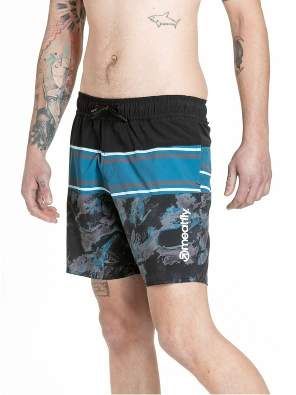 Meatfly Meatfly moške kopalke Keith Boardshorts 17" Mossy Petrol | Modra | Velikost