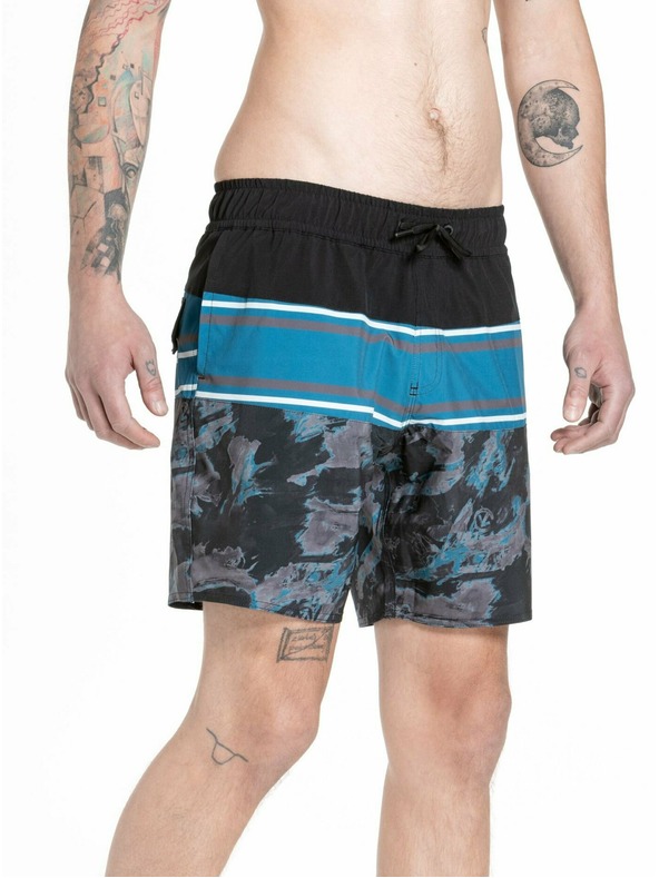 Meatfly Meatfly moške kopalke Keith Boardshorts 17" Mossy Petrol | Modra | Velikost