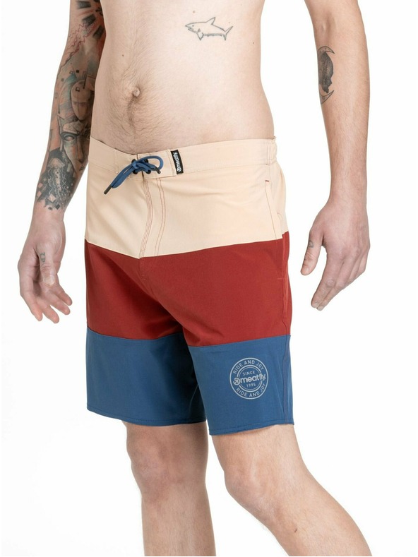 Meatfly Meatfly moške kopalke Ernie Boardshorts 19" Navy / Latte | Modra | Velikost