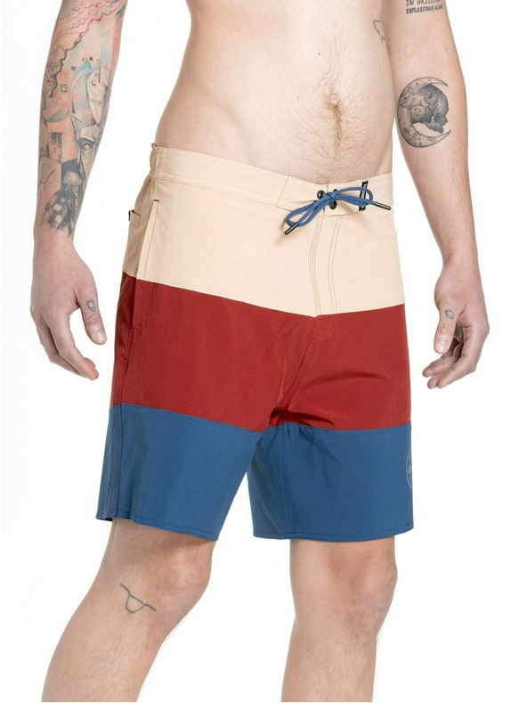 Meatfly Meatfly moške kopalke Ernie Boardshorts 19" Navy / Latte | Modra | Velikost