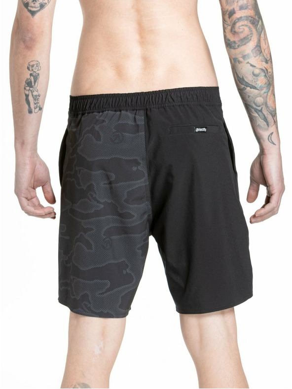 Meatfly Meatfly moške kopalke Ernie Boardshorts 19" Morph Black | Črna | Velikost