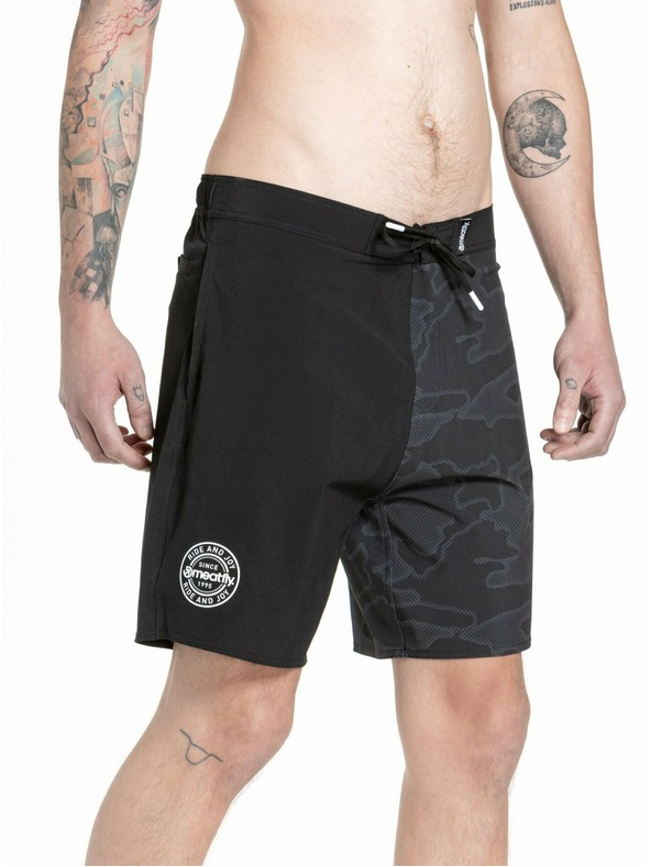 Meatfly Meatfly moške kopalke Ernie Boardshorts 19" Morph Black | Črna | Velikost