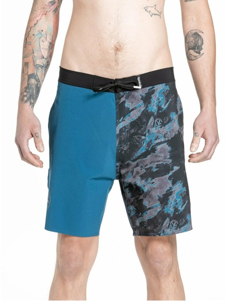 Meatfly Meatfly moške kopalke Ernie Boardshorts 19" Mossy Petrol | Modra | Velikost