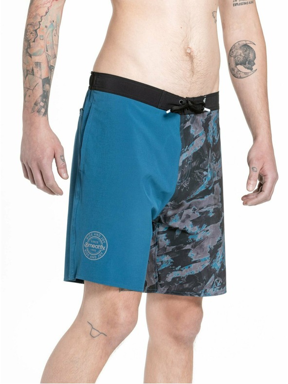 Meatfly Meatfly moške kopalke Ernie Boardshorts 19" Mossy Petrol | Modra | Velikost