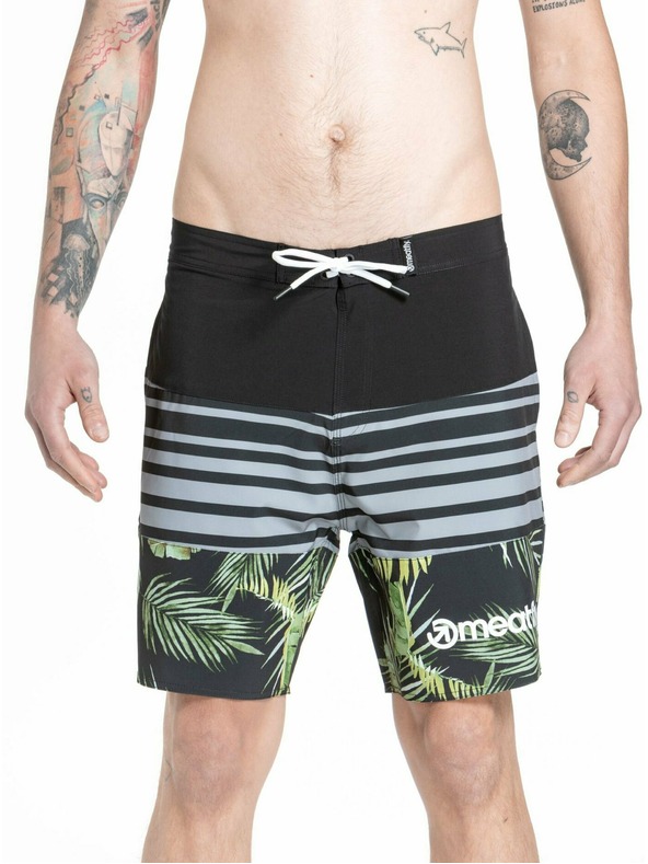 Meatfly Meatfly moške kopalne hlače Ernie Boardshorts 19" Palm | Večbarvna | Velikost