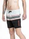 Meatfly Meatfly moške kopalne hlače Keith Boardshorts 17" Light Grey / Red Orange | Siva | Velikost