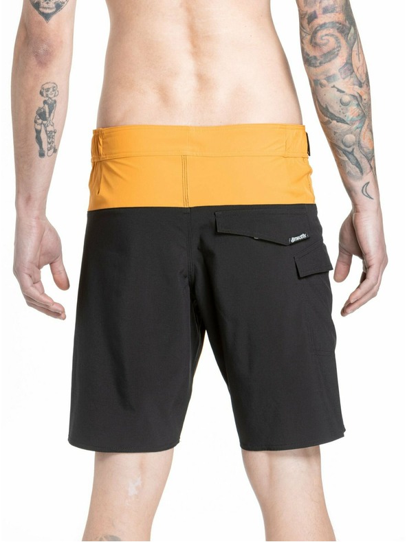 Meatfly Meatfly moške kopalne hlače Mitch Boardshorts 21" Yellow / Black | Rumena | Velikost