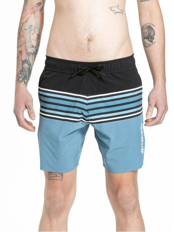 Meatfly Meatfly moške kopalne hlače Keith Boardshorts 17" Slate Blue | Modra | Velikost