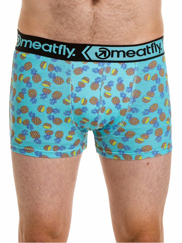 Meatfly Meatfly moške boksarice Balboa Boxershorts Double Pack Pineapple | Črna | Velikost