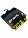 Meatfly Meatfly moške boksarice Balboa Boxershorts Double Pack Grey Heather/Black | Črna | Velikost