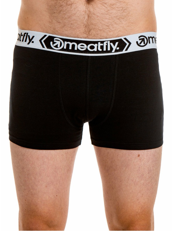 Meatfly Meatfly moške boksarice Balboa Boxershorts Four Pack Black/Black | Črna | Velikost