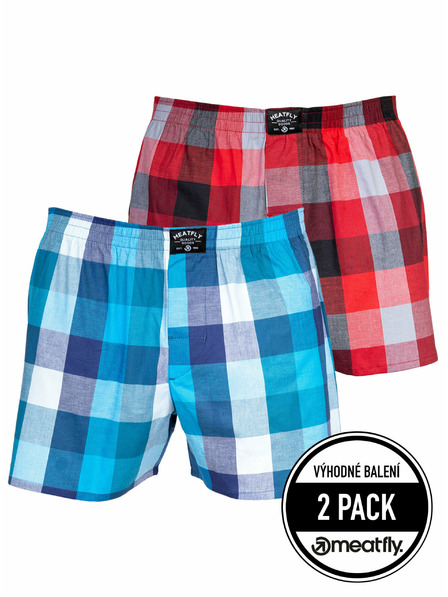 Meatfly Meatfly moške boksarice Doug Blue / Red | Modra | Velikost