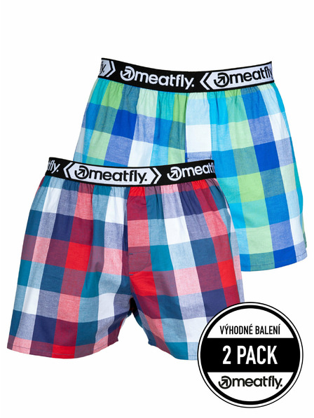 Meatfly Meatfly moške boksarice Gigi Navy Red / Green | Rdeča | Velikost